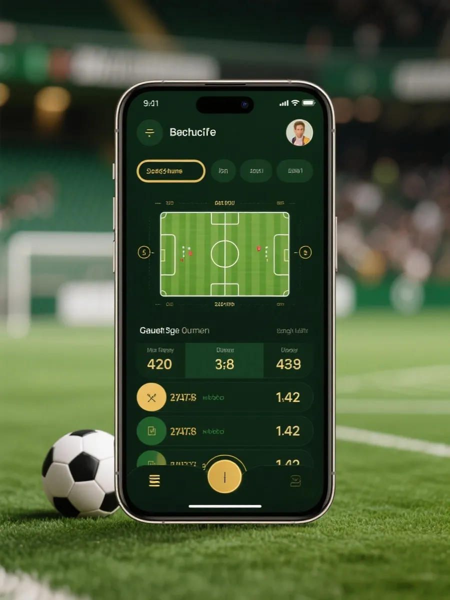 世界盃手機版 App 介面預覽