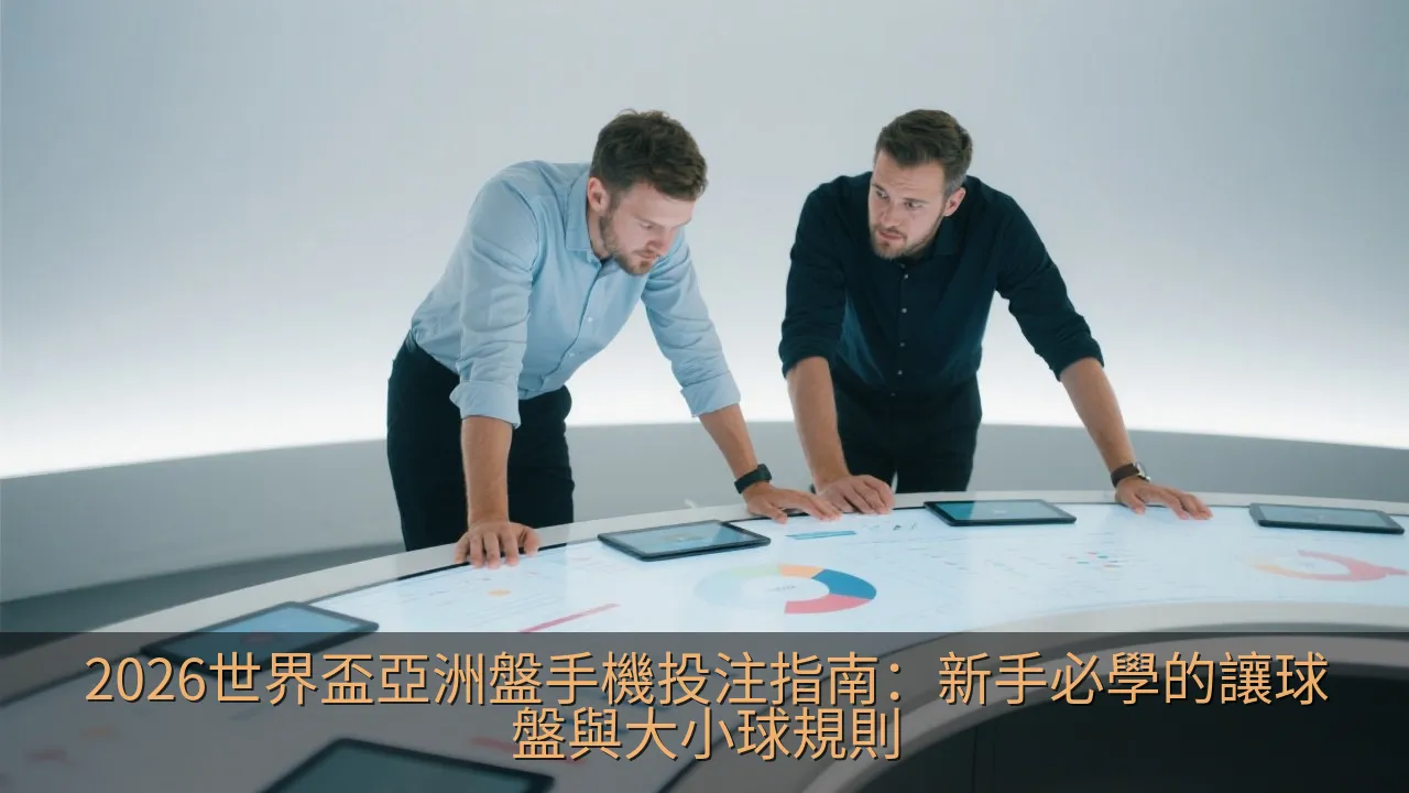 2026世界盃亞洲盤手機投注指南：新手必學的讓球盤與大小球規則